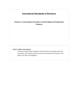 Protocol 1 to the European Convention on Human Rights and Fundamental Freedoms. Paris, 20 March 1952