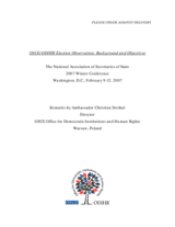 Remarks by Ambassador Christian Strohal