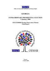 Georgia, Extraordinary Presidential Election, 5 January 2008: Final Report
