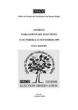 Georgia, Parliamentary Elections, 31 October and 14 November 1999: Final Report
