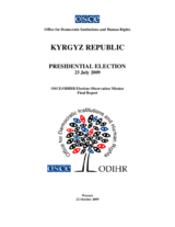 Kyrgyzstan, Presidential Election, 23 July 2009: Final Report