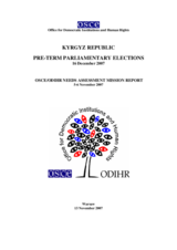 Kyrgyzstan, Pre-term Parliamentary Elections, 16 December 2007: Needs Assessment Mission Report