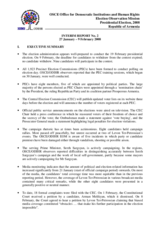 Armenia, Presidential Election, 19 February 2008: Interim Report No. 2