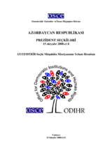 Azerbaijan, Presidential Election, 15 October 2008: Final Report (Azerbaijani)