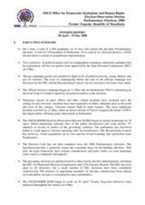 Former Yugoslav Republic of Macedonia, Early Parliamentary Elections, 1 June 2008: Interim Report No. 1