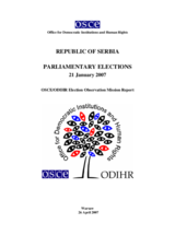 Serbia, Parliamentary Elections, 21 January 2007: Final Report