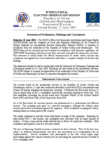 Serbia, Presidential Election, Second Round, 27 June 2004: Preliminary Statement