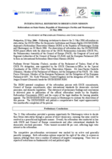 Montenegro, Referendum, 21 May 2006: Preliminary Statement