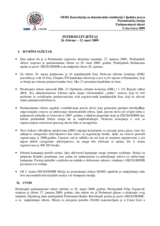 2009 parliamentary elections in Montenegro: interim report (me)