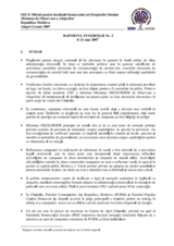 Moldova, Alegeri locale, 3 şi 17 iunie 2007: Raport interimar Nr. 2