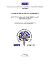 Armenia, Parliamentary Elections, 25 May 2003: Final Report (Armenian)