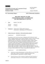 Journal of the 46th Joint Meeting of the Forum for Security Co-operation and the Permanent Council
