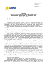 Address by the Co-chairmen of the Geneva Discussions on Security and Stability in the South Caucasus, Ambassador Bolat Nurgaliyev, Ambassador Antti Turunen and Ambassador Pierre Morel