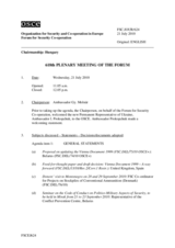 Journal of the 618th Plenary Meeting of the Forum for Security Co-operation