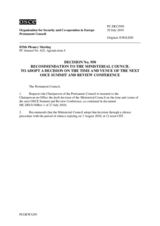 Permanent Council Decision No. 950
