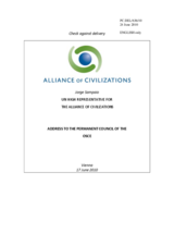 Address by the United Nations High Representative for the Alliance of Civilizations, Jorge Sampaio