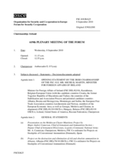 Journal of the 619th Plenary Meeting of the Forum for Security Co-operation