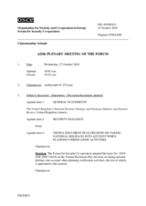 Journal of the 625th Plenary Meeting of the Forum for Security Co-operation