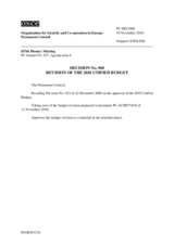 Permanent Council Decision No. 960