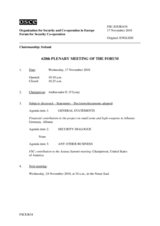 Journal of the 628th Plenary Meeting of the Forum for Security Co-operation