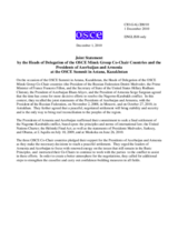 Joint Statement by the Minsk Group Co-Chairs