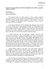 Statement by H.E. Mr. Ivan Gasparovic, President, Slovakia