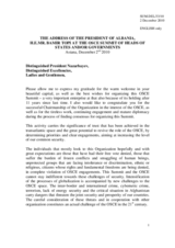 Statement by H.E. Mr. Bamir Topi, President, Albania