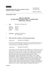 Journal of the 636th Special Meeting of the Forum for Security Co-operation