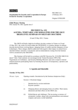 Forum for Security Co-operation Decision No. 1/11