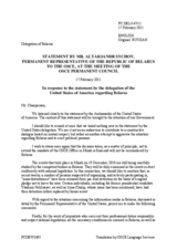Statement by the Delegation of Belarus in response to the statement by the Delegation of the United States on the situation in Belarus