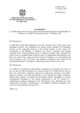 Statement by the Delegation of Moldova on the cases of Mr. I. Cazac and Mr. E. Vardanyan