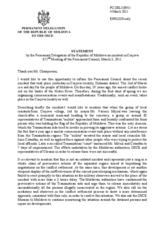 Statement by the Permanent Delegation of the Republic of Moldova on incident in Corjova