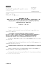 Permanent Council Decision No. 998