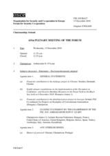 Journal of the 631st Plenary Meeting of the Forum for Security Co-operation