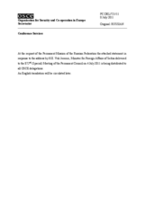 Выступление Постоянного представителя Российской Федерации А.С.Азимова - В связи с выступлением иностранных дел Сербии В.Еремича