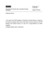 Выступление делегации Республики Узбекистан - В ответ на выступления делегаций Европейского Союза и США