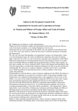 Address by the Tánaiste (Deputy Prime Minister) and Minister for Foreign Affairs and Trade of Ireland, H.E. Eamon Gilmore