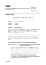 Diario de la 868ª Sesión plenaria del Consejo Permanente 