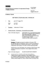 Giornale della 862a Seduta plenaria del Consiglio permanente