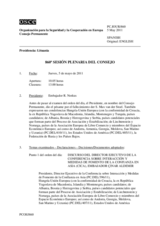Diario de la 860ª Sesión plenaria del Consejo Permanente 