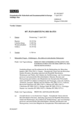 Journal der 857. Plenarsitzung des Ständigen Rates 