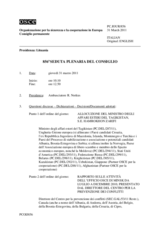 Giornale della 856a Seduta plenaria del Consiglio permanente