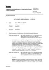Diario de la 855ª Sesión plenaria del Consejo Permanente 