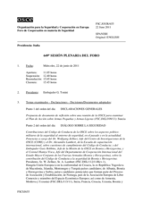 Diario de la 649ª Sesión plenaria del Foro de Cooperación en materia de Seguridad  