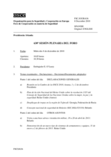 Diario de la 630ª Sesión plenaria del Foro de Cooperación en materia de Seguridad  