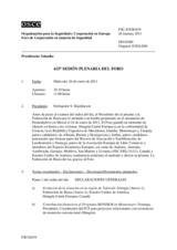 Diario de la 633ª Sesión plenaria del Foro de Cooperación en materia de Seguridad  