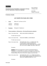 Diario de la 634ª Sesión plenaria del Foro de Cooperación en materia de Seguridad  
