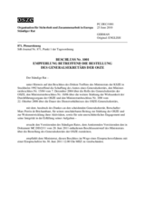 Beschluss Nr. 1001 des Ständigen Rates