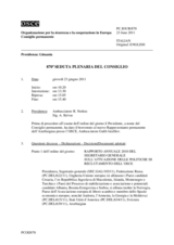 Giornale della 870a Seduta plenaria del Consiglio permanente