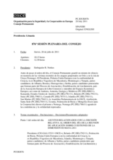 Diario de la 876ª Sesión plenaria del Consejo Permanente 